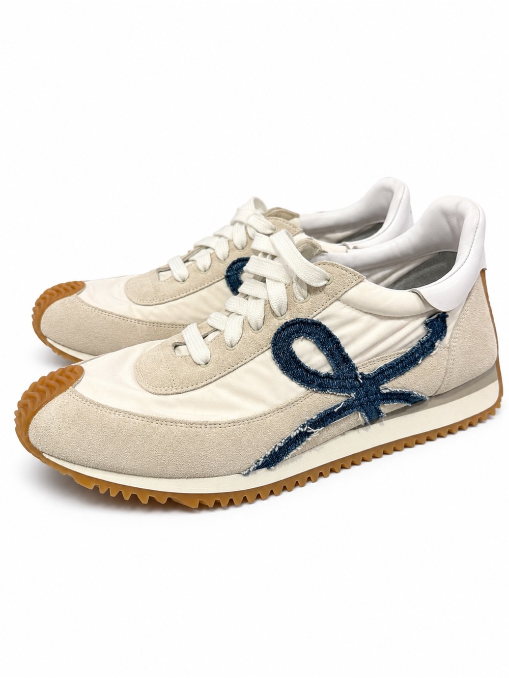 NWOT Loewe Flow Runner in Suede & Denim